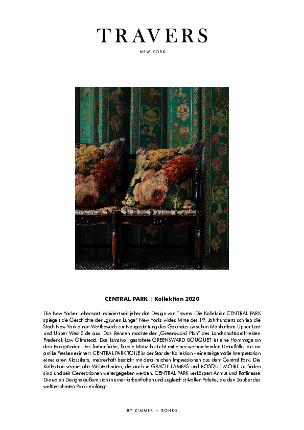 Presse Information - Central Park & Out of Africa