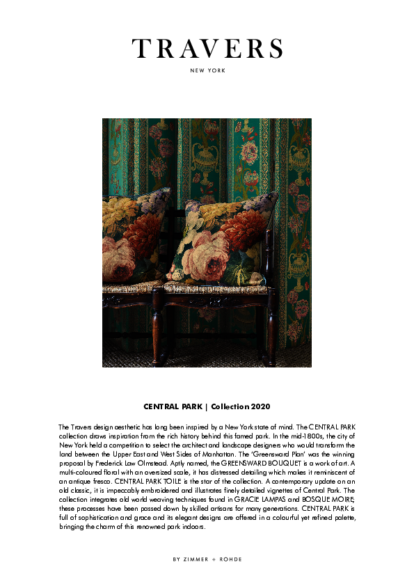 Press Information - Central Park & Out of Africa