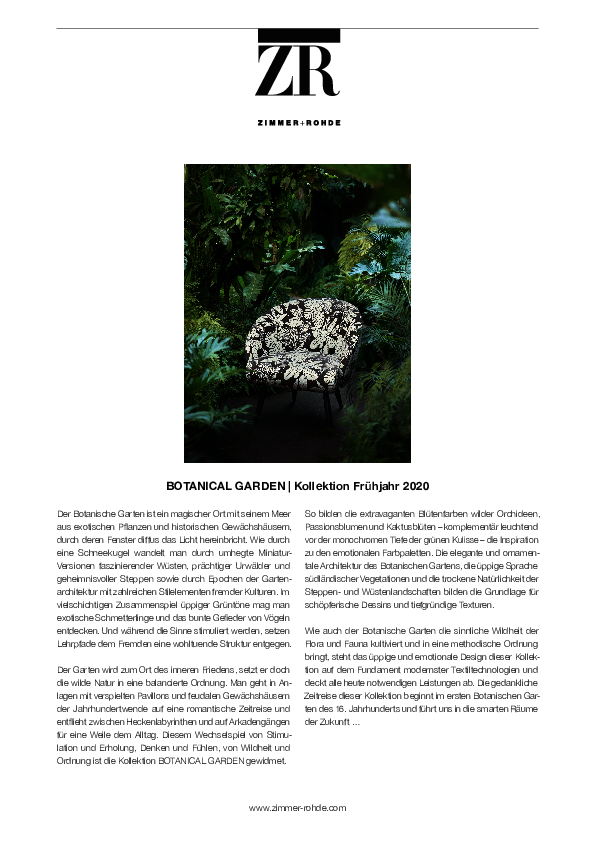 Presse Information - Botanical Garden
